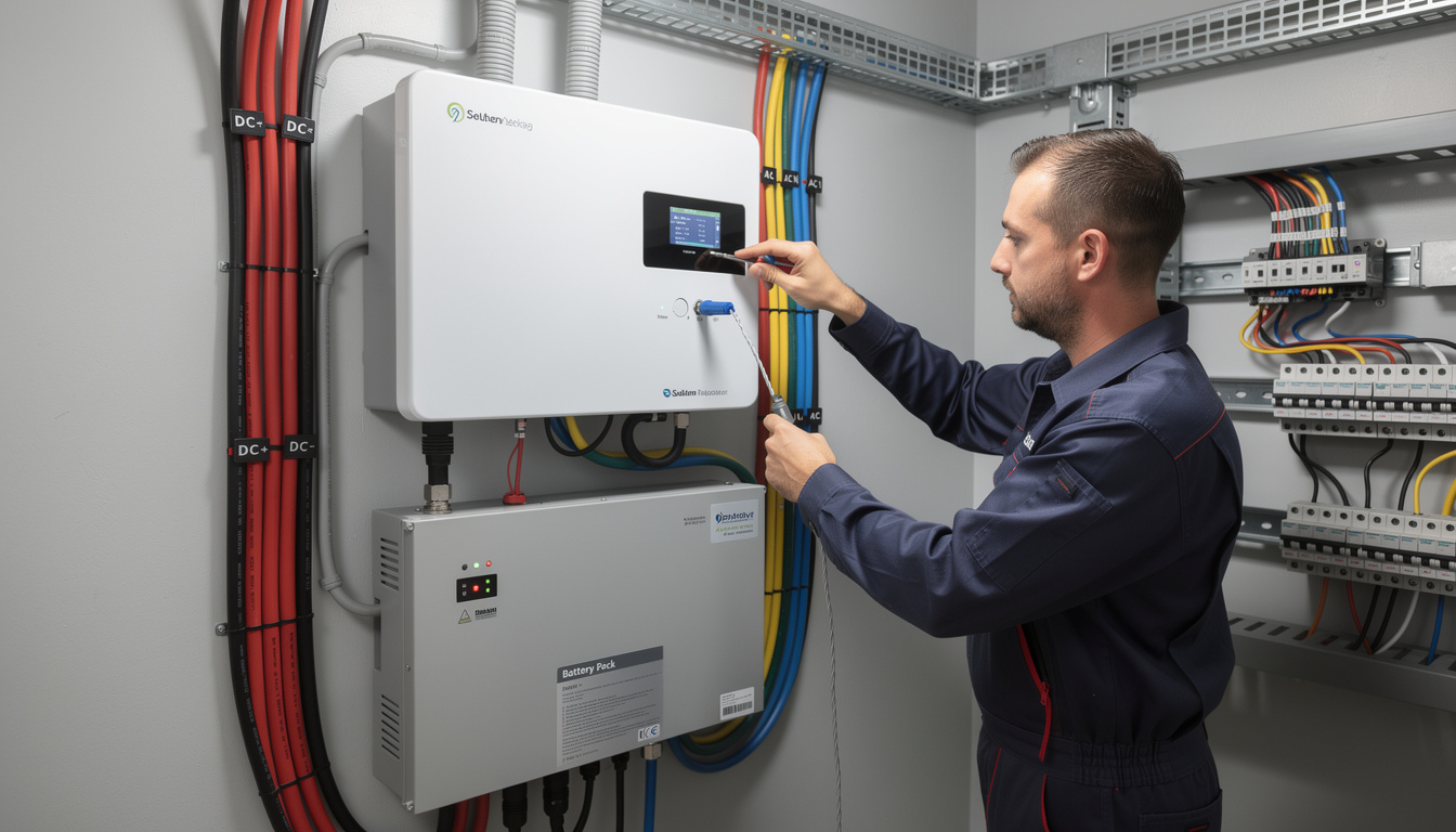 découvrez le schéma de câblage d'un onduleur hybride avec batterie pour optimiser votre installation électrique et assurer une alimentation fiable et autonome.